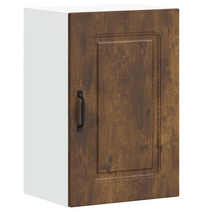vidaXL Kitchen Wall Cabinet Kalmar Smoked Oak Engineered Wood 2