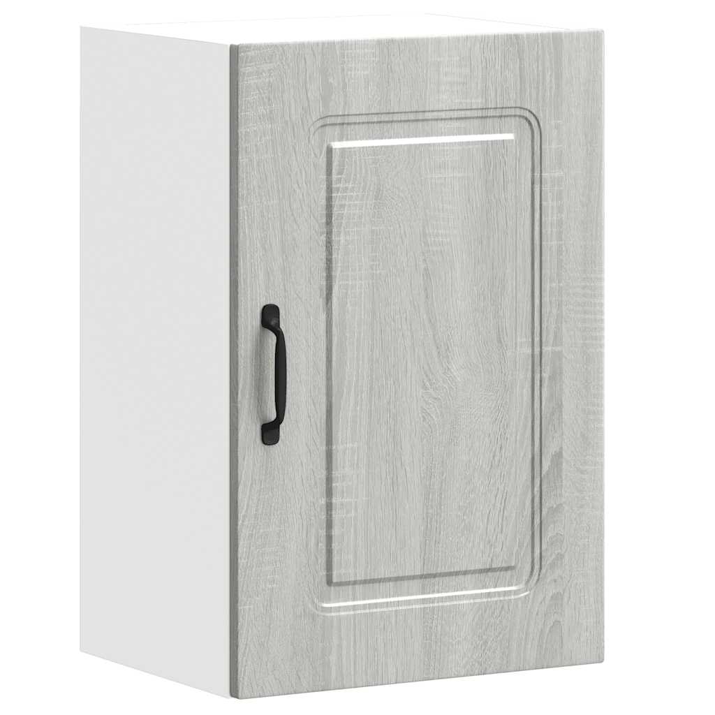 vidaXL Kitchen Wall Cabinet Kalmar Grey Sonoma Engineered Wood 2