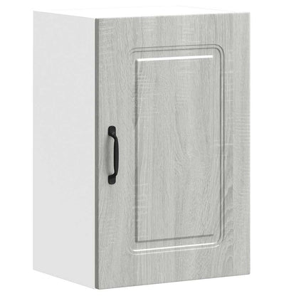 vidaXL Kitchen Wall Cabinet Kalmar Grey Sonoma Engineered Wood 2