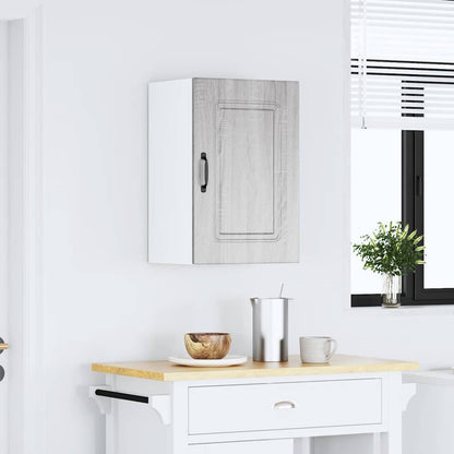 vidaXL Kitchen Wall Cabinet Kalmar Grey Sonoma Engineered Wood 3