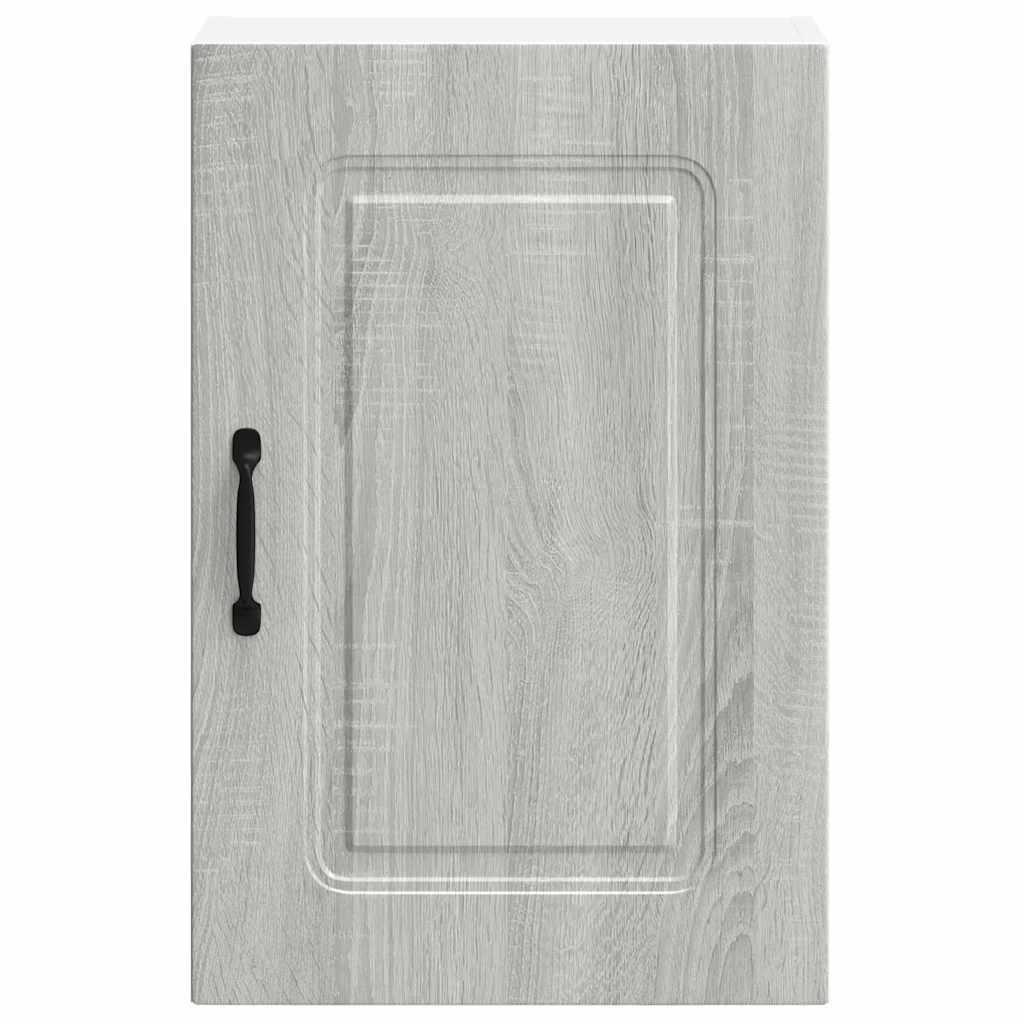 vidaXL Kitchen Wall Cabinet Kalmar Grey Sonoma Engineered Wood 5
