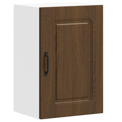 vidaXL Kitchen Wall Cabinet Kalmar Brown Oak Engineered Wood 2