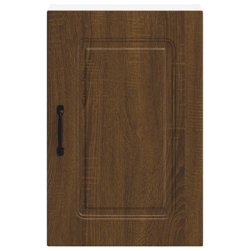 vidaXL Kitchen Wall Cabinet Kalmar Brown Oak Engineered Wood 5