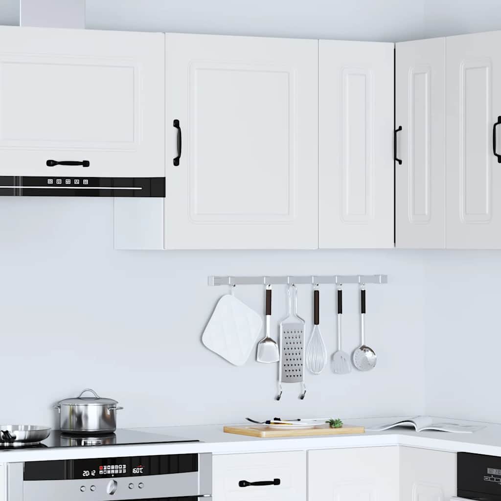 vidaXL Kitchen Wall Cabinet Kalmar White Engineered Wood 3