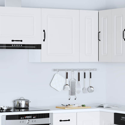 Kitchen Wall Cabinet "Kalmar" Engineered Wood White 1x wall cabinet (1 door) 40 cm wide 40 cm high–1x wall corner cabinet 57 cm wide 80 cm high 1x wall cabinet (1 door) 50 cm wide 60 cm high