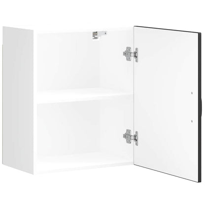 vidaXL Kitchen Wall Cabinet Kalmar Black Engineered Wood 6