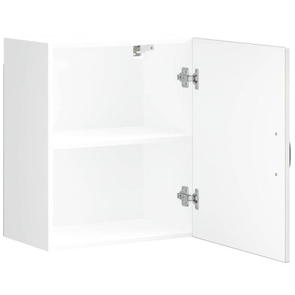 vidaXL Kitchen Wall Cabinet Kalmar High Gloss White Engineered Wood 6