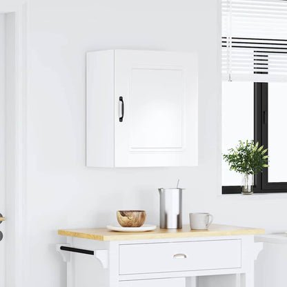 vidaXL Kitchen Wall Cabinet Kalmar High Gloss White Engineered Wood 1