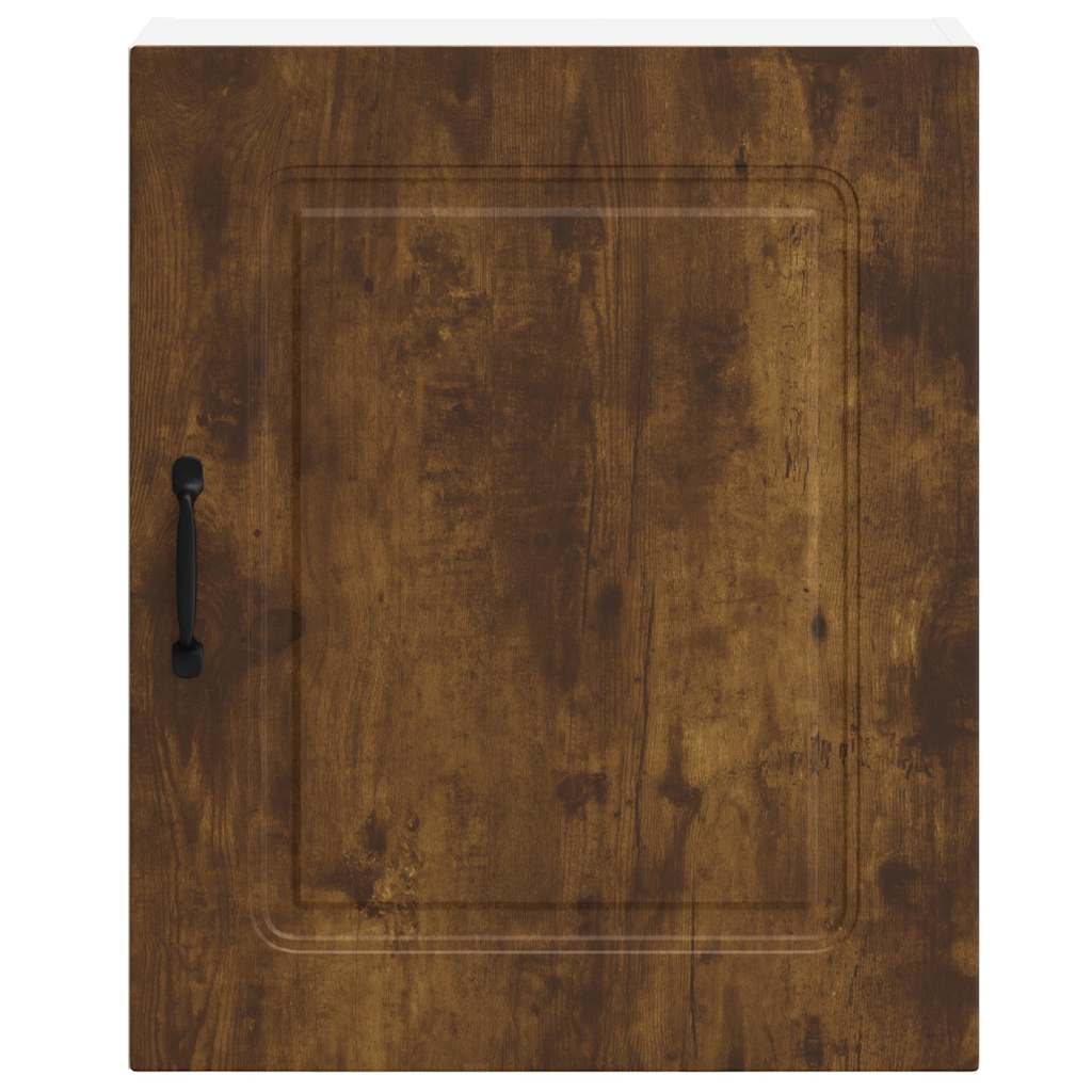 vidaXL Kitchen Wall Cabinet Kalmar Smoked Oak Engineered Wood 5
