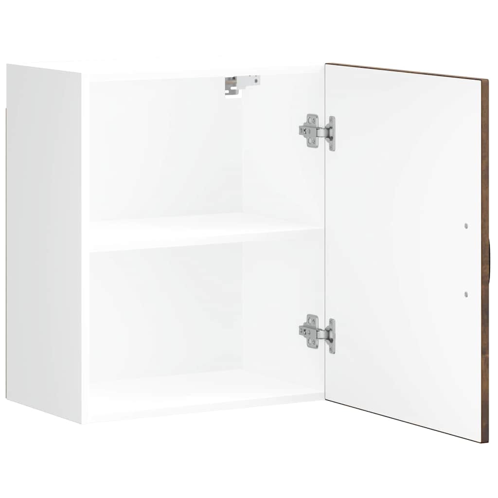 vidaXL Kitchen Wall Cabinet Kalmar Smoked Oak Engineered Wood 6