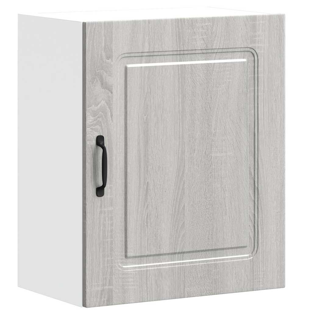vidaXL Kitchen Wall Cabinet Kalmar Grey Sonoma Engineered Wood 2