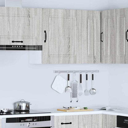 vidaXL Kitchen Wall Cabinet Kalmar Grey Sonoma Engineered Wood 3