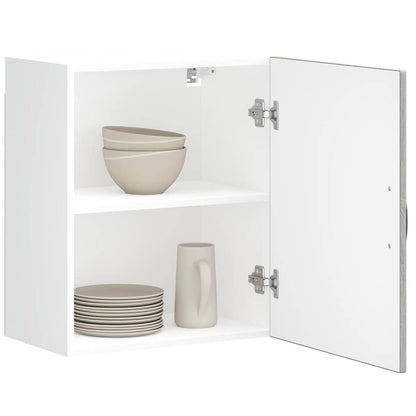 vidaXL Kitchen Wall Cabinet Kalmar Grey Sonoma Engineered Wood 4