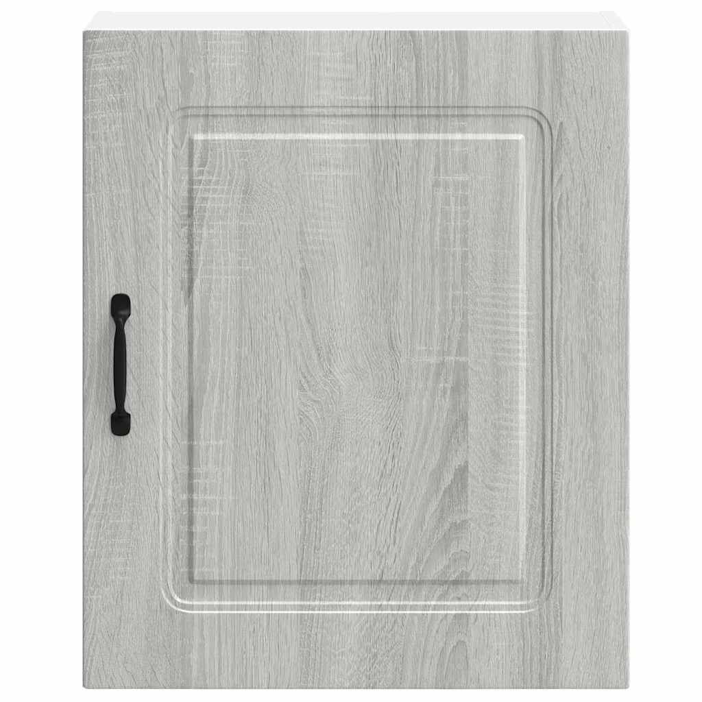 vidaXL Kitchen Wall Cabinet Kalmar Grey Sonoma Engineered Wood 5