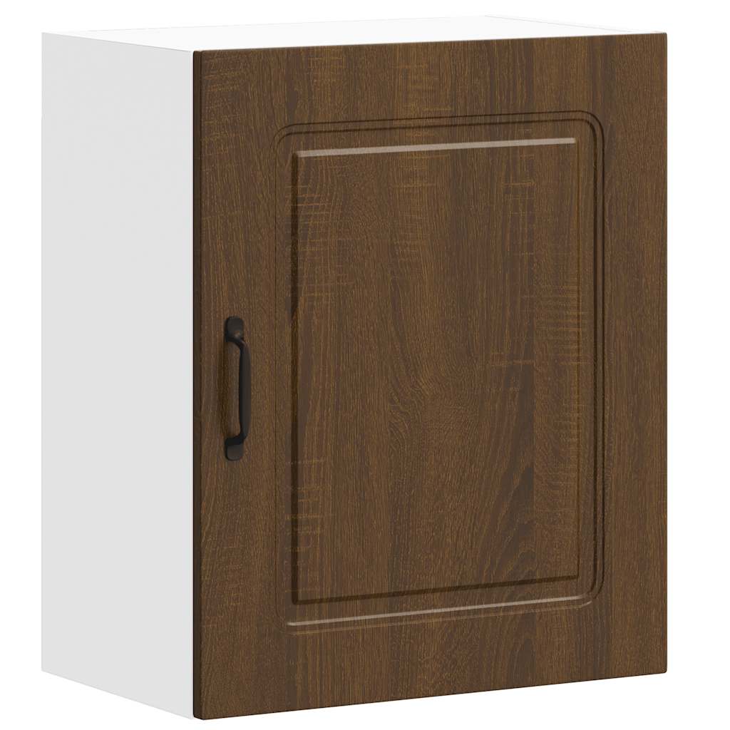 vidaXL Kitchen Wall Cabinet Kalmar Brown Oak Engineered Wood 2