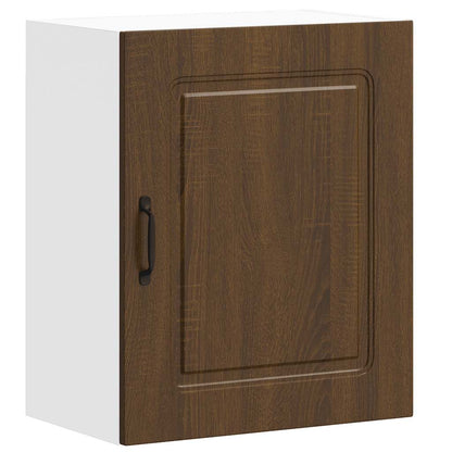 vidaXL Kitchen Wall Cabinet Kalmar Brown Oak Engineered Wood 2