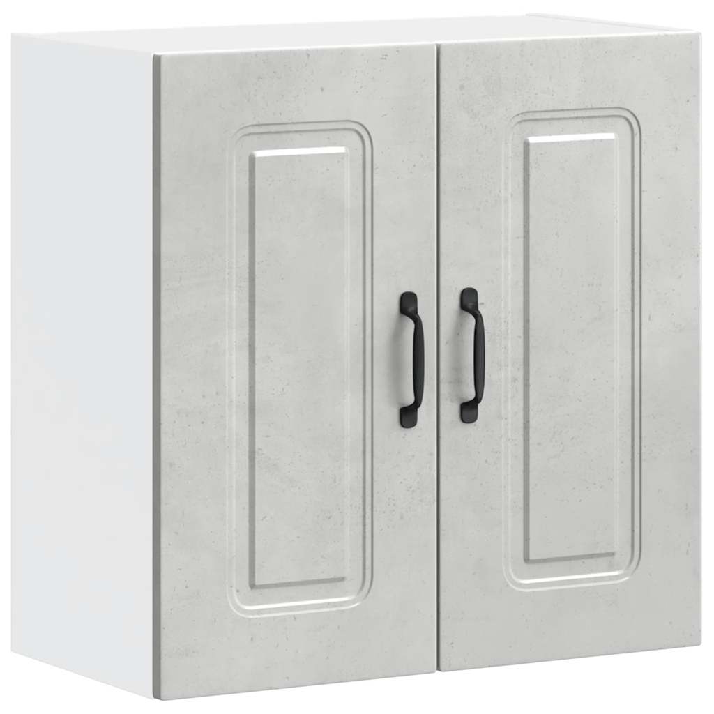 vidaXL Kitchen Wall Cabinet Kalmar Concrete Grey Engineered Wood 2