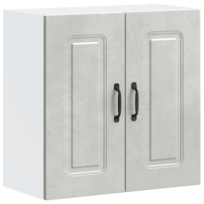 vidaXL Kitchen Wall Cabinet Kalmar Concrete Grey Engineered Wood 2