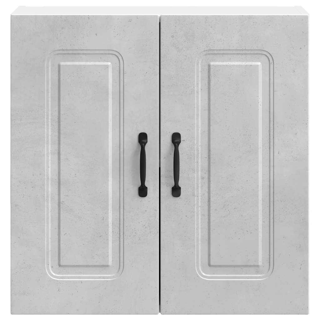 vidaXL Kitchen Wall Cabinet Kalmar Concrete Grey Engineered Wood 6