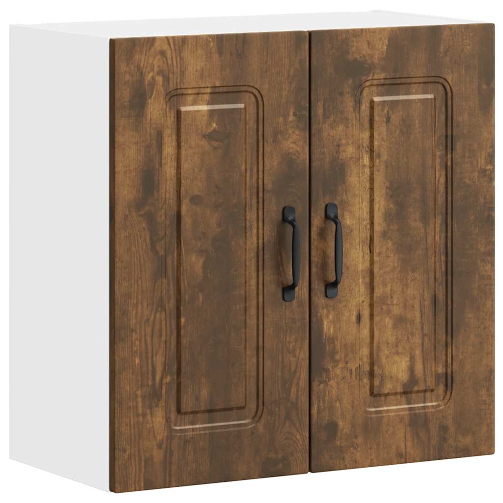 vidaXL Kitchen Wall Cabinet "Kalmar" Smoked Oak Engineered Wood 2
