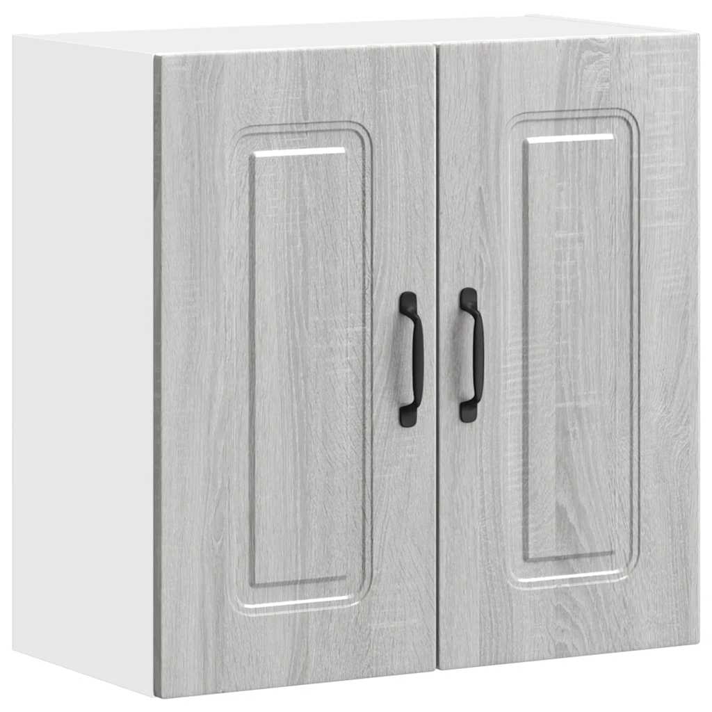 vidaXL Kitchen Wall Cabinet Kalmar Grey Sonoma Engineered Wood 2