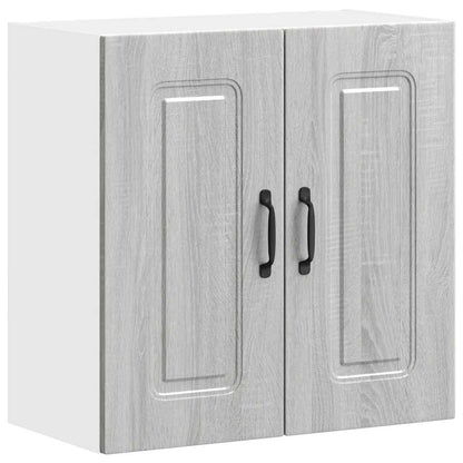 vidaXL Kitchen Wall Cabinet Kalmar Grey Sonoma Engineered Wood 2
