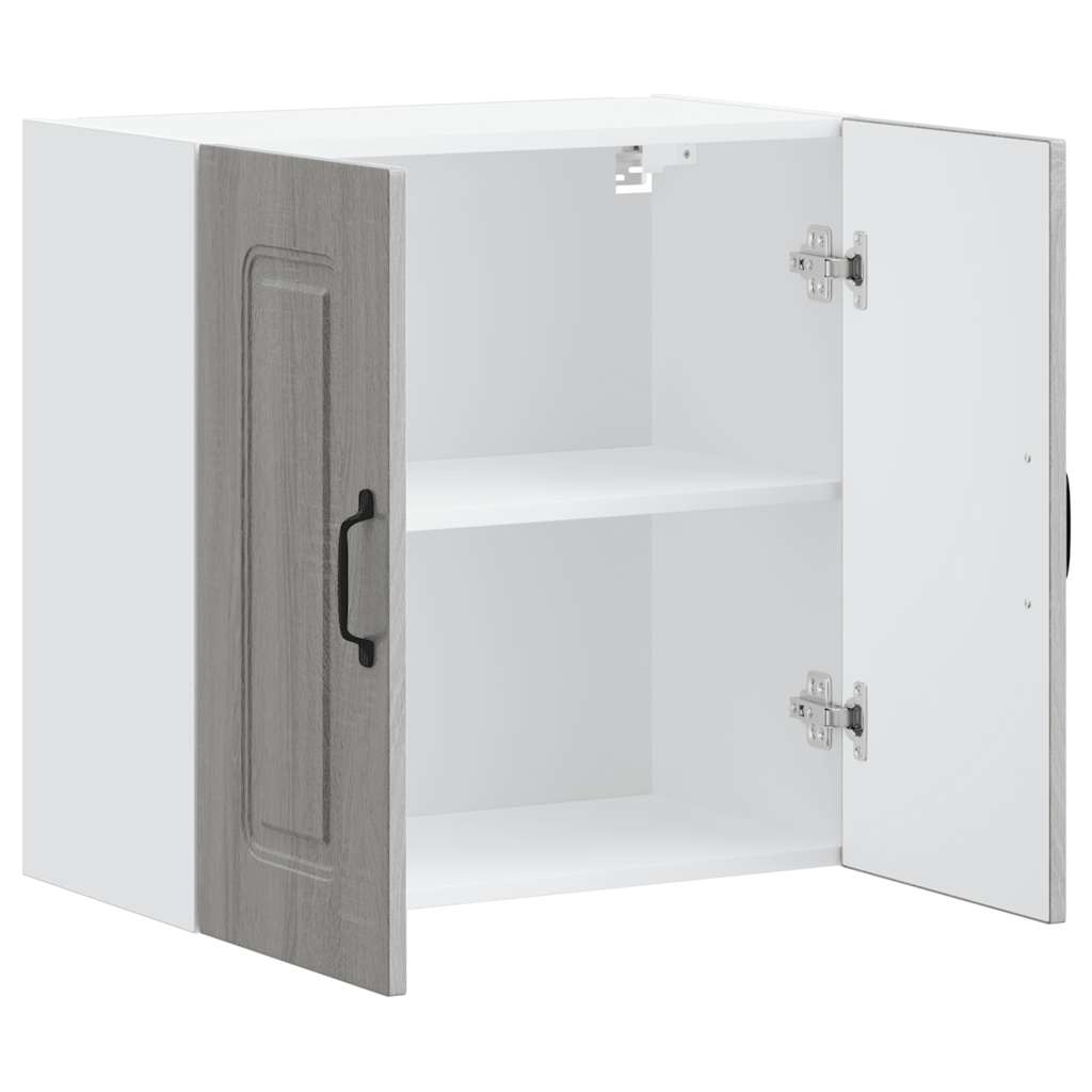 vidaXL Kitchen Wall Cabinet Kalmar Grey Sonoma Engineered Wood 5