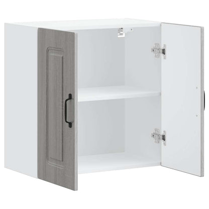 vidaXL Kitchen Wall Cabinet Kalmar Grey Sonoma Engineered Wood 5