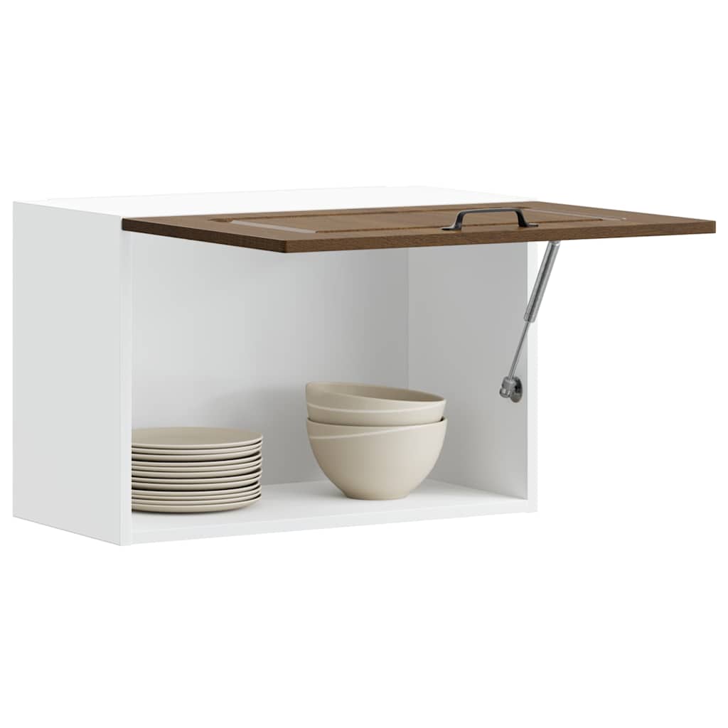 vidaXL Kitchen Wall Cabinet Kalmar Brown Oak Engineered Wood 4