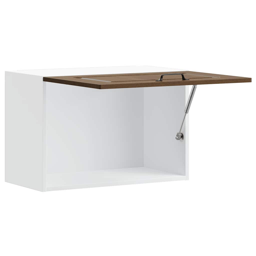 vidaXL Kitchen Wall Cabinet Kalmar Brown Oak Engineered Wood 5