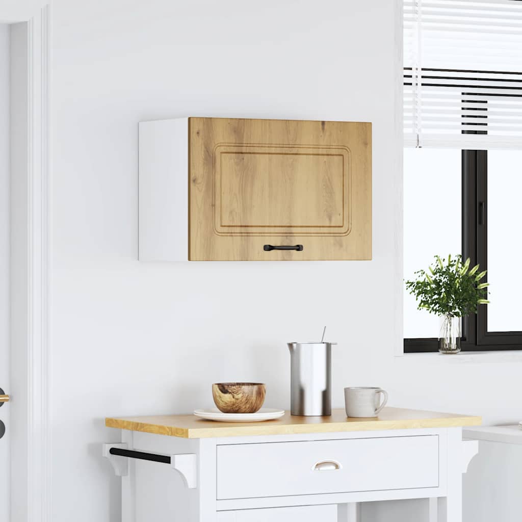 vidaXL Kitchen Wall Cabinet Kalmar Artisan Oak Engineered Wood 3