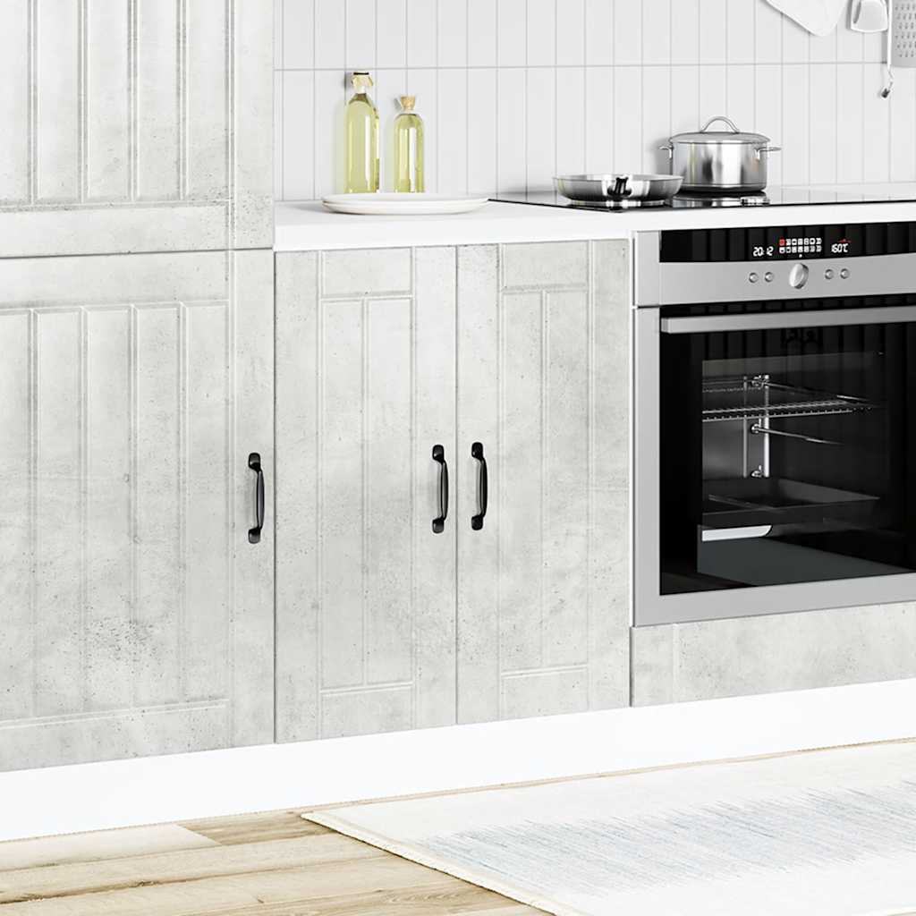 vidaXL Sink Base Cabinet "Lucca" Concrete Grey Engineered Wood 1