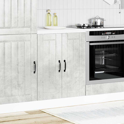 vidaXL Sink Base Cabinet "Lucca" Concrete Grey Engineered Wood 1
