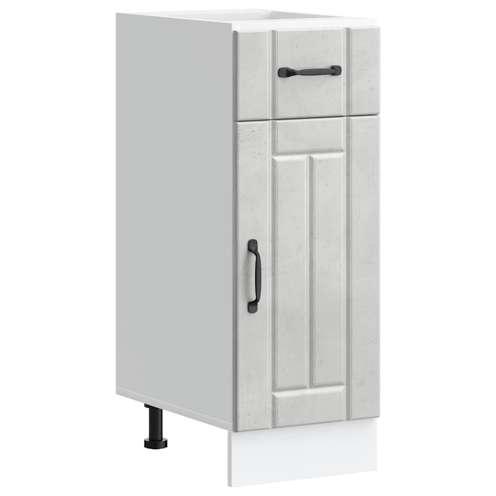 vidaXL Kitchen Base Cabinet Lucca Concrete Grey Engineered Wood 1