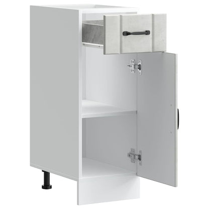 vidaXL Kitchen Base Cabinet Lucca Concrete Grey Engineered Wood 5