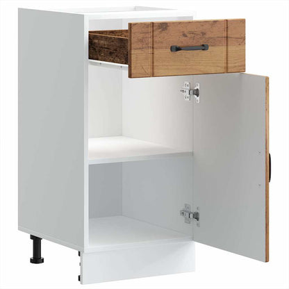 vidaXL Kitchen Base Cabinet Lucca Old Wood Engineered Wood 4