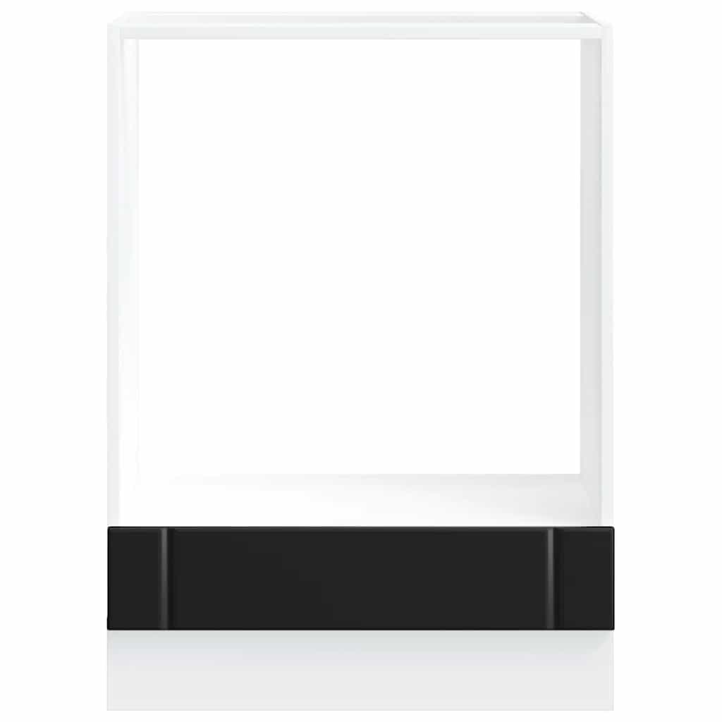 vidaXL Oven Cabinet Lucca Black Engineered Wood 4