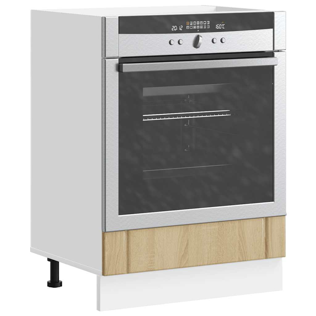 vidaXL Oven Cabinet Lucca Sonoma Oak Engineered Wood 3
