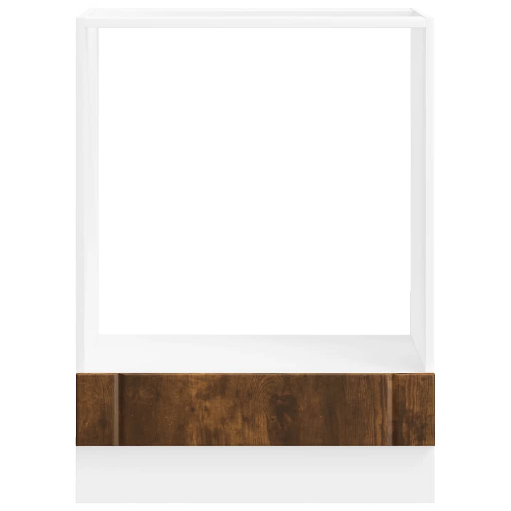 vidaXL Oven Cabinet Lucca Smoked Oak Engineered Wood 4
