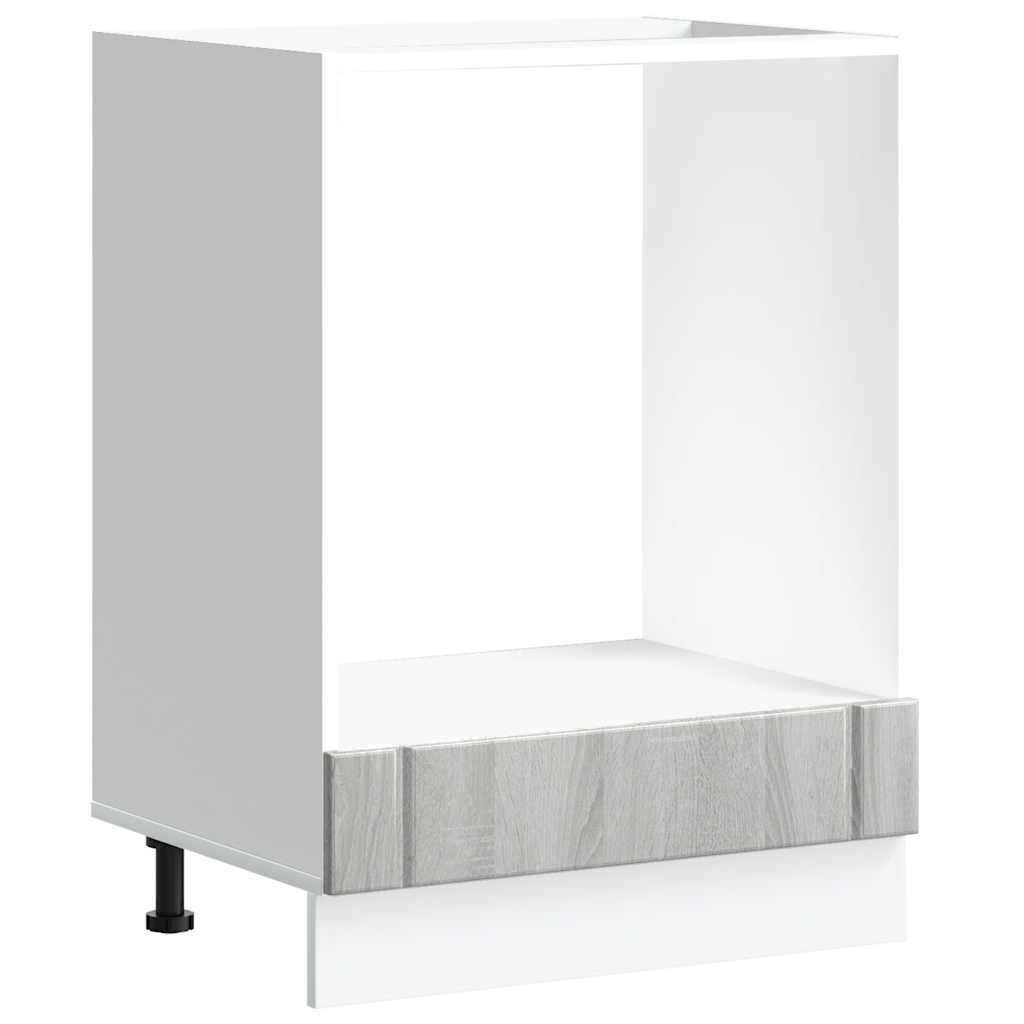 vidaXL Oven Cabinet Lucca Grey Sonoma Engineered Wood 2