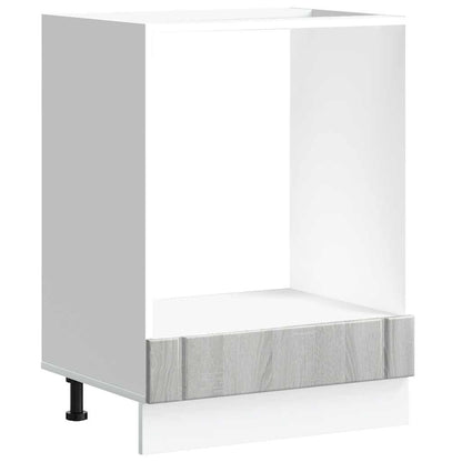vidaXL Oven Cabinet Lucca Grey Sonoma Engineered Wood 2