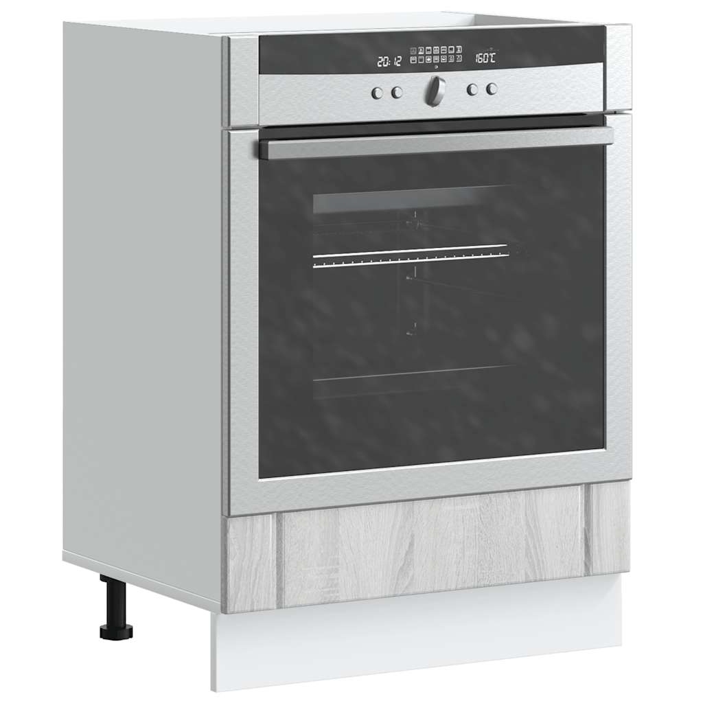 vidaXL Oven Cabinet Lucca Grey Sonoma Engineered Wood 1