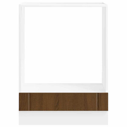 vidaXL Oven Cabinet Lucca Brown Oak Engineered Wood 4