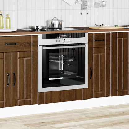 vidaXL Oven Cabinet Lucca Brown Oak Engineered Wood 1