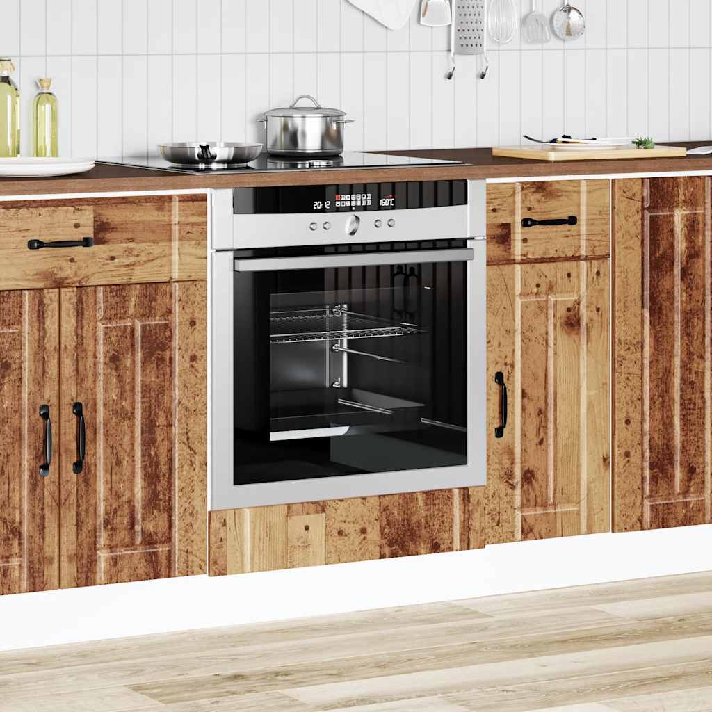 vidaXL Oven Cabinet Lucca Old Wood Engineered Wood 1