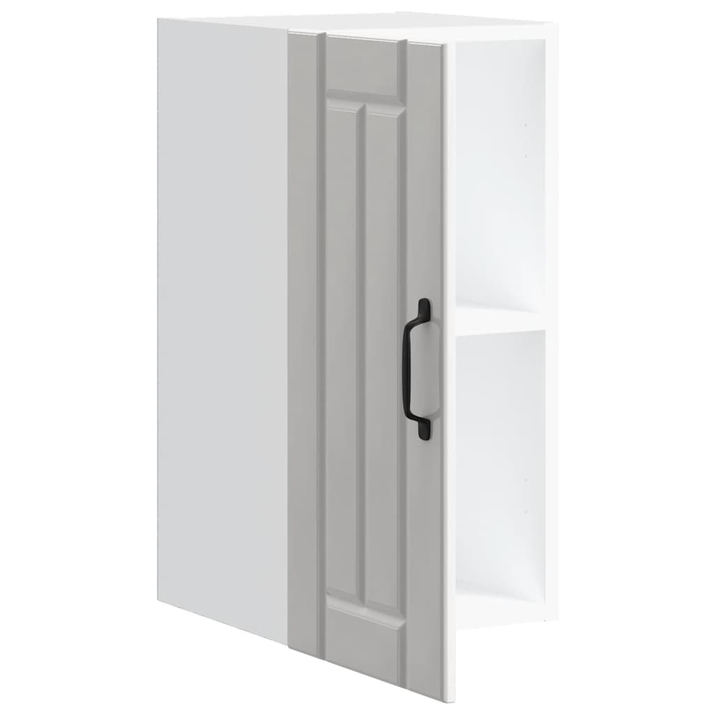 vidaXL Kitchen Wall Cabinet Lucca High Gloss White Engineered Wood 5