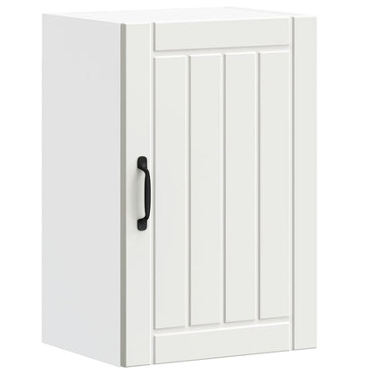 vidaXL Kitchen Wall Cabinet Lucca White Engineered Wood 2