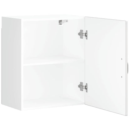 vidaXL Kitchen Wall Cabinet Lucca High Gloss White Engineered Wood 6