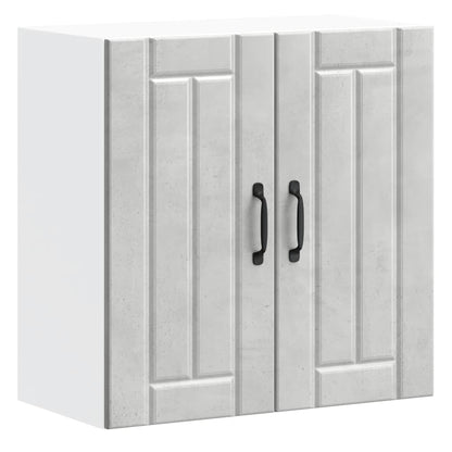 vidaXL Kitchen Wall Cabinet Lucca Concrete Grey Engineered Wood 2