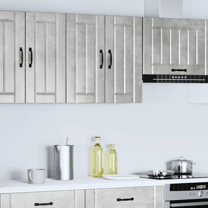 vidaXL Kitchen Wall Cabinet Lucca Concrete Grey Engineered Wood 3